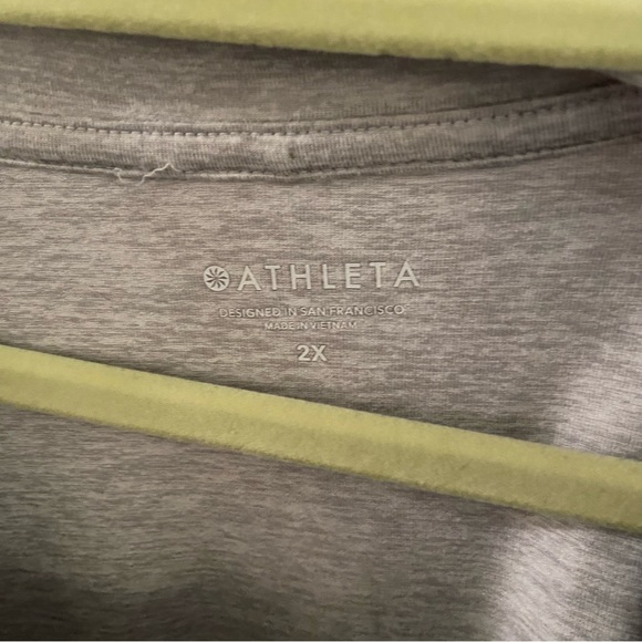 Athleta Mindset gray long sleeve thumb hole pullover lightweight sweatshirt - Picture 4 of 5